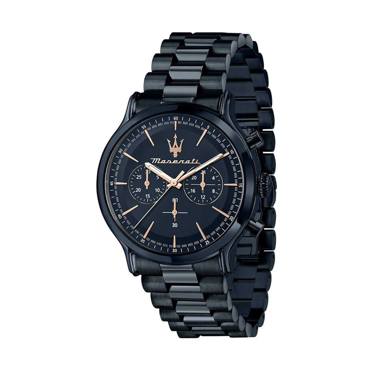 Maserati / マセラティ エポカ 42mm クロノグラフ ブルー ダイヤル ブルー ブレスレットの公式ECサイト掲載画像