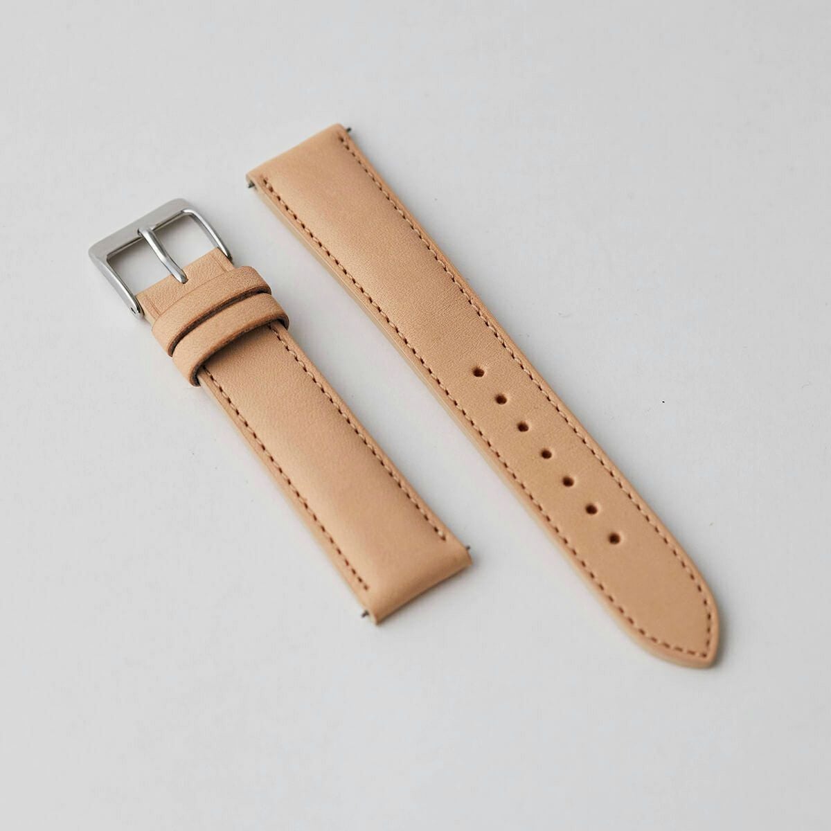 sazare / さざれ STRAP シルバー ミラー ヌメ革レザー for SK02［SK02