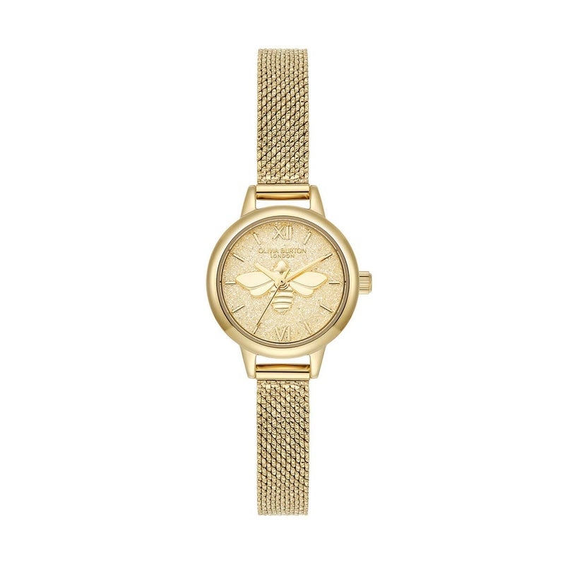 OLIVIA BURTON / オリビア・バートン シグネチャー - ミニ ラッキービー シャンパン グリッター ゴールド メッシュの公式ECサイト掲載画像