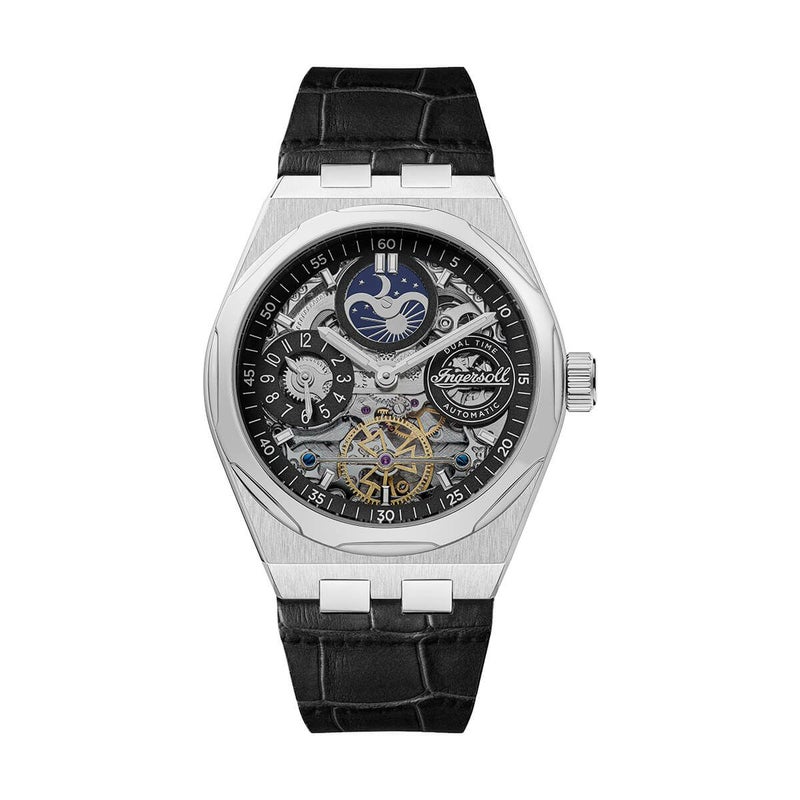 Ingersoll / インガソール ザ ブロードウェイ オートマチックウォッチ ブラックダイヤル ブラックレザーの公式ECサイト掲載画像