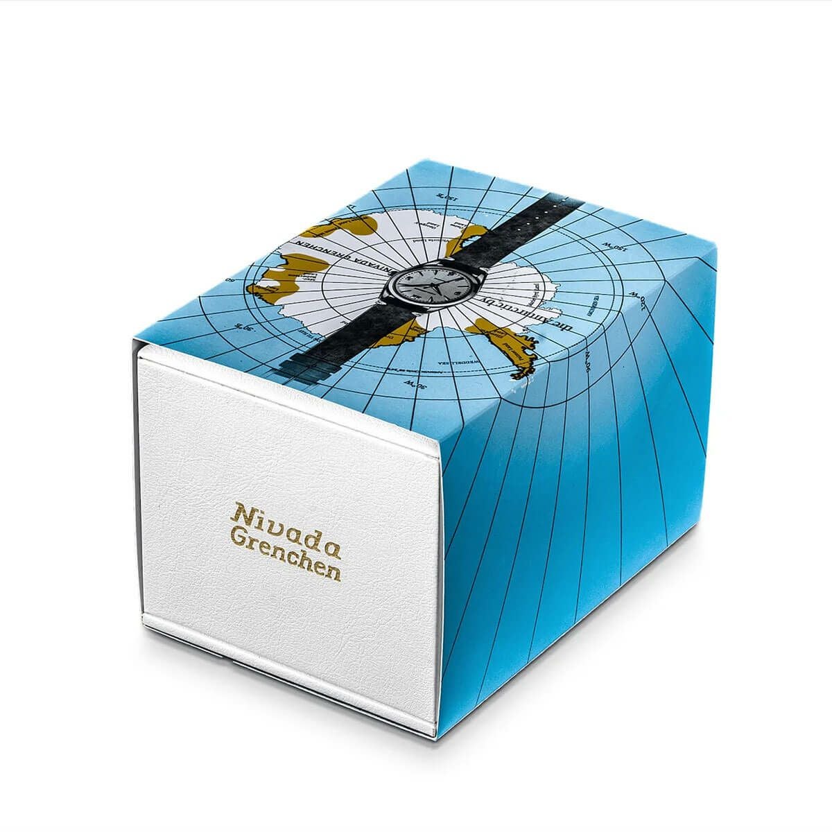 NIVADA ニバタ　デイト　21石　自動巻き　ベルト新品12時間稼働品 Nivada Grenchen / ニバダ グレンヒェン Antarctic スパイダー