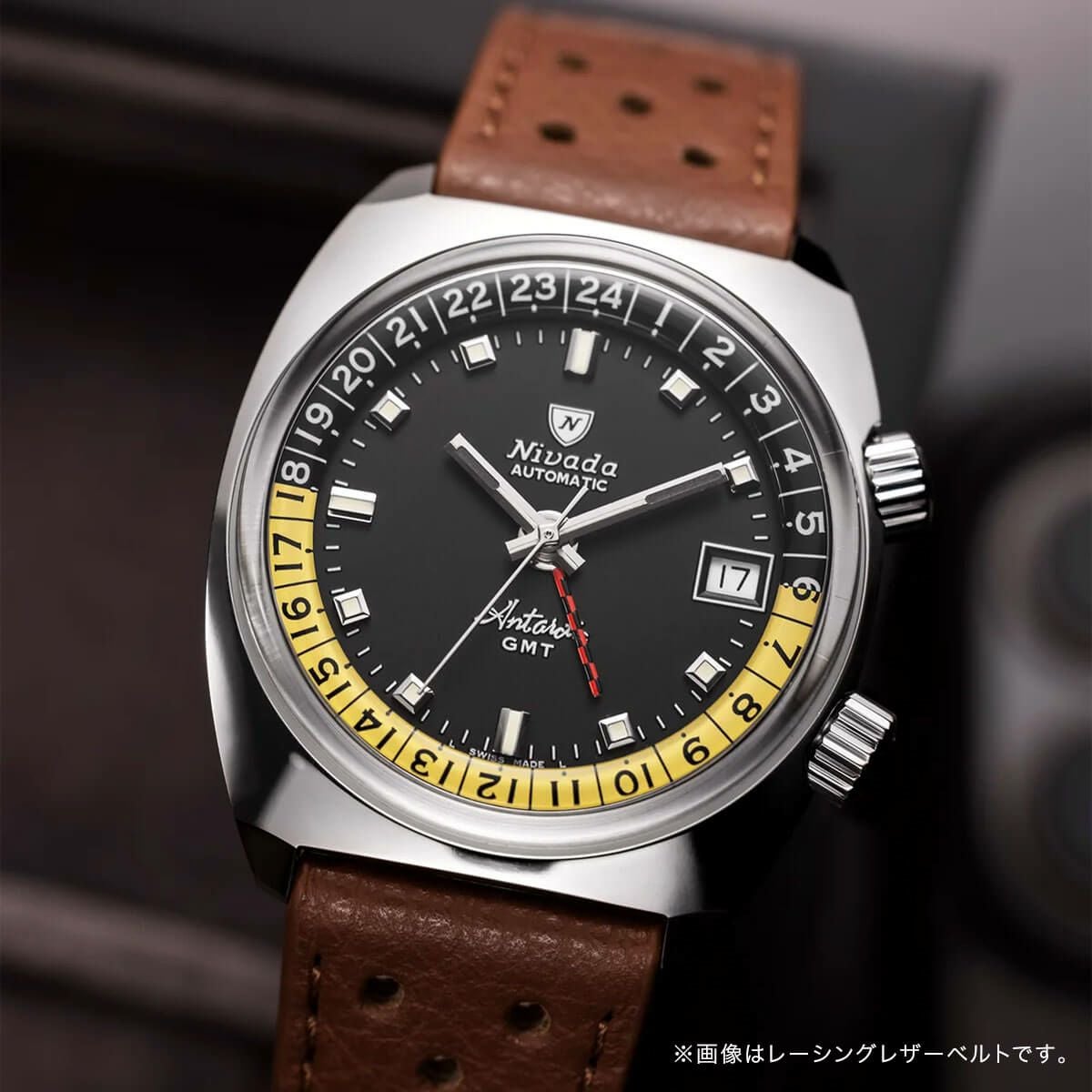 ニナ.ハーゲン 旧規格　未開封 Nivada Grenchen / ニバダ グレンヒェン F77 クロノ メカクウォーツ