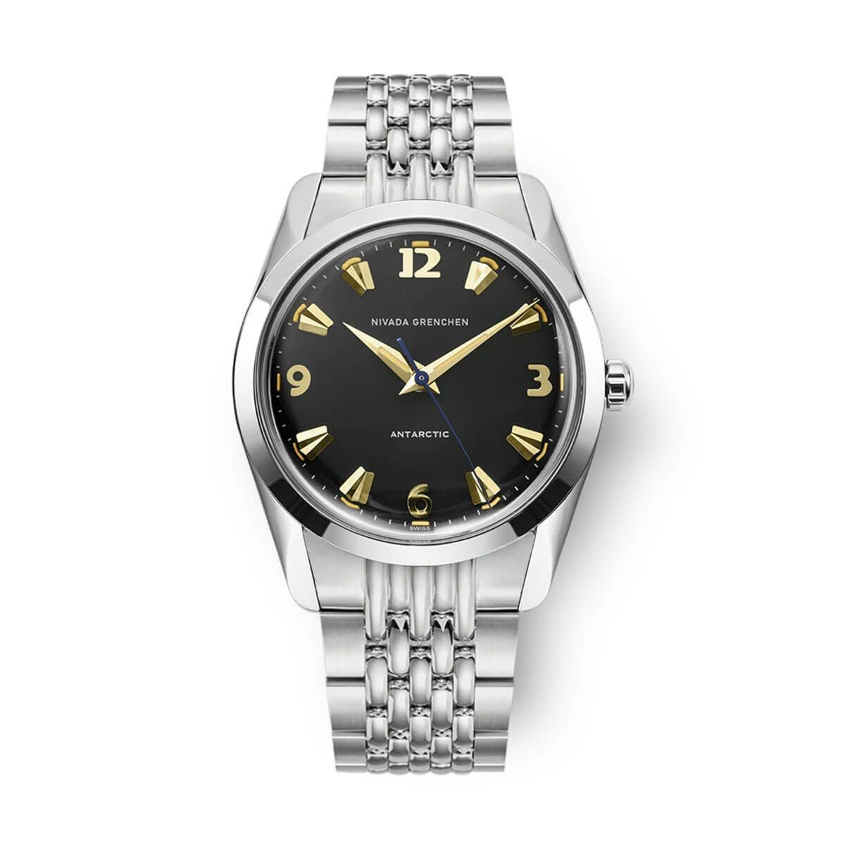 Nivada Grenchen / ニバダ グレンヒェン アンタークティック 35mm ブラック ＆ ゴールド ベージュ ライス ブレスレットの公式ECサイト掲載画像