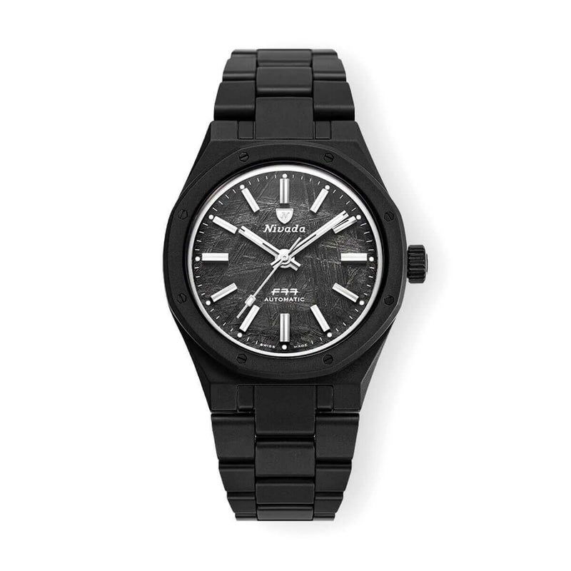 Nivada Grenchen / ニバダ グレンヒェン F77 ブラック セラミック メテオライトの公式ECサイト掲載画像