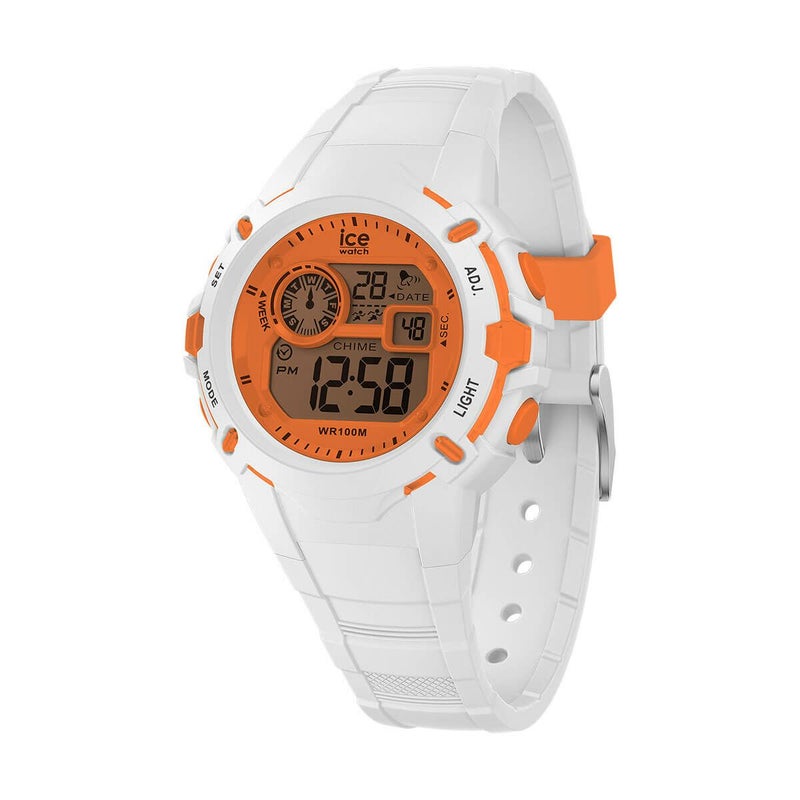 ICE-WATCH / アイスウォッチ ICE digit explorer - ホワイトオレンジ - Smallの公式ECサイト掲載画像