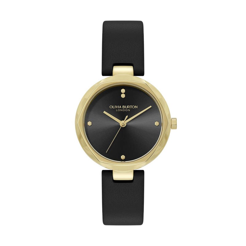 OLIVIA BURTON / オリビア・バートン クラシック - 32mm ディメンション ブラックオニキス サンレイ レザーの公式ECサイト掲載画像