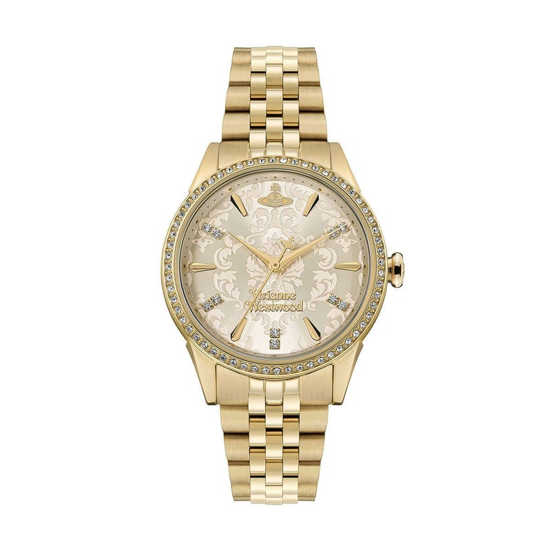 Vivienne Westwood / ヴィヴィアンウエストウッド リトル ウォレス - レディース シャンパン ダイヤル & ゴールド ブレスレットの公式ECサイト掲載画像