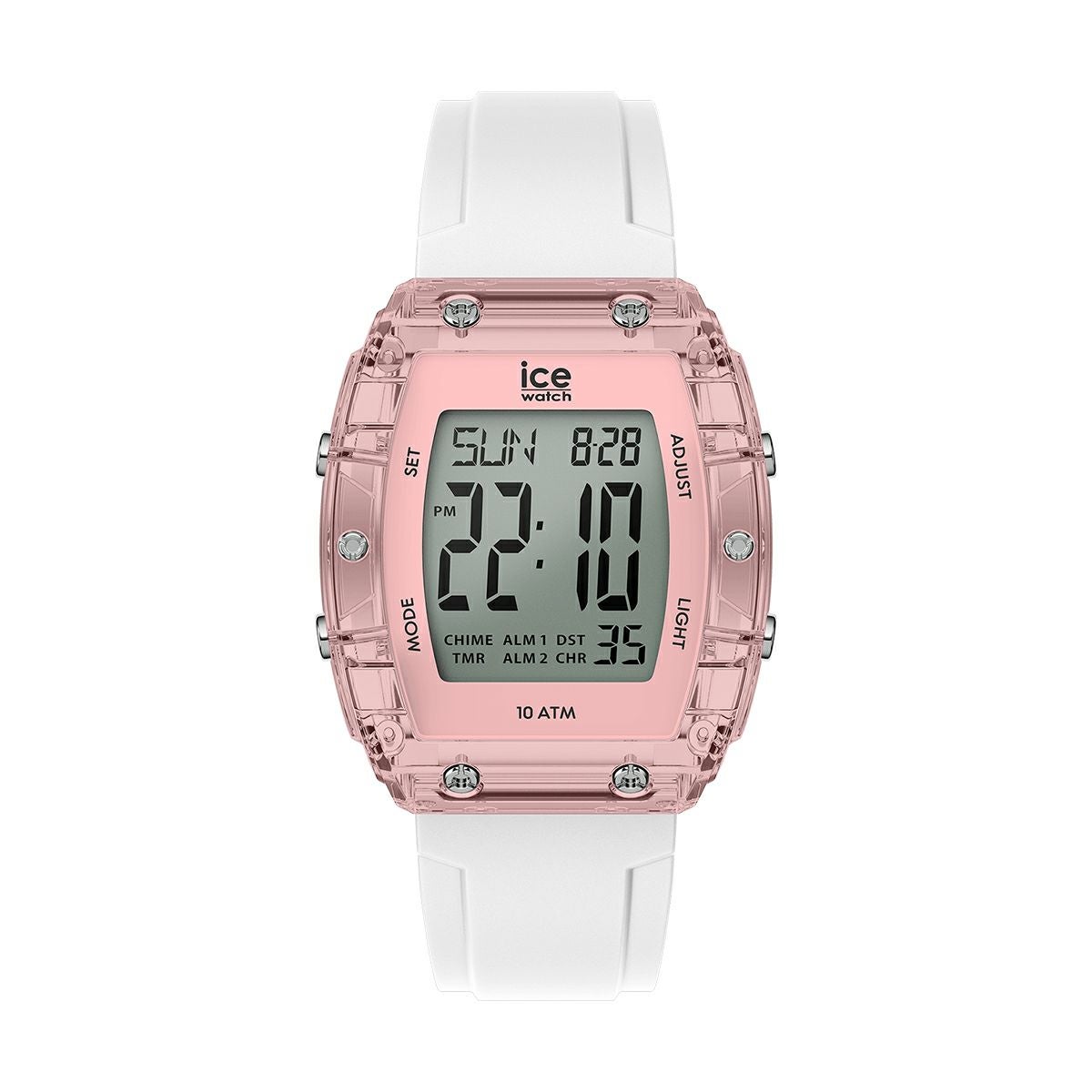 ICE-WATCH / アイスウォッチ ICE digit boliday - ホワイト - クリアピンク - シルバー - スモールの公式ECサイト掲載画像