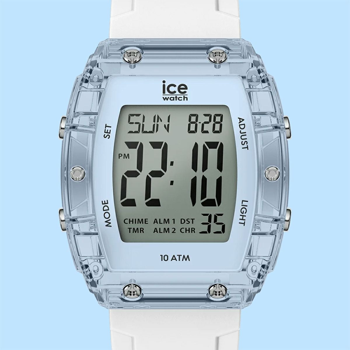 ICE-WATCH / アイスウォッチ ICE digit boliday ホワイト クリアブルー