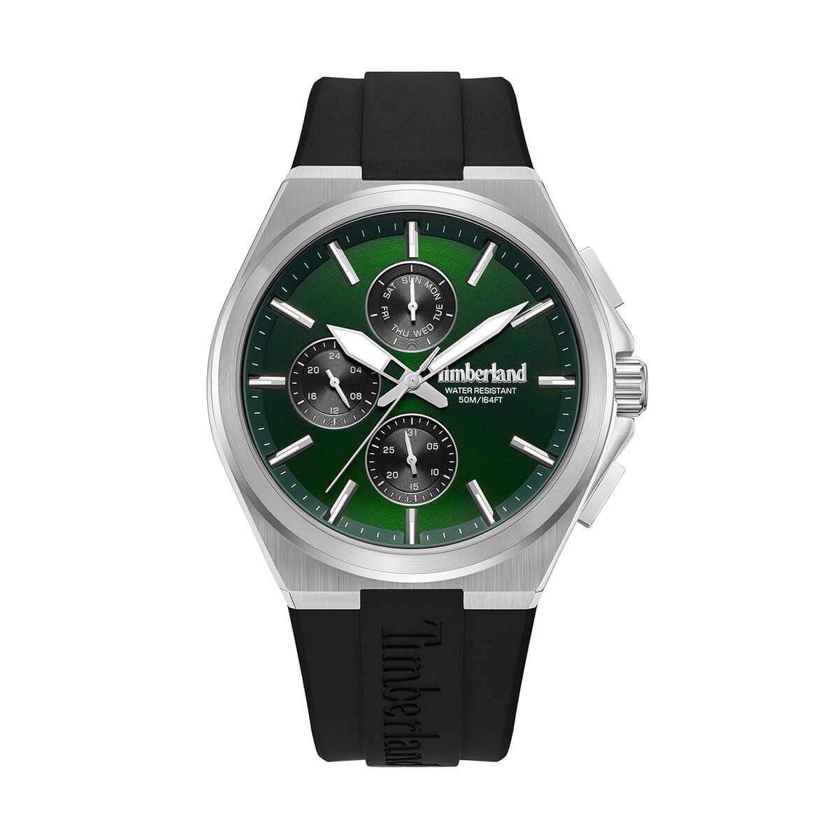 Timberland / ティンバーランド クオンセット グリーン ダイヤル ブラック シリコンの公式ECサイト掲載画像