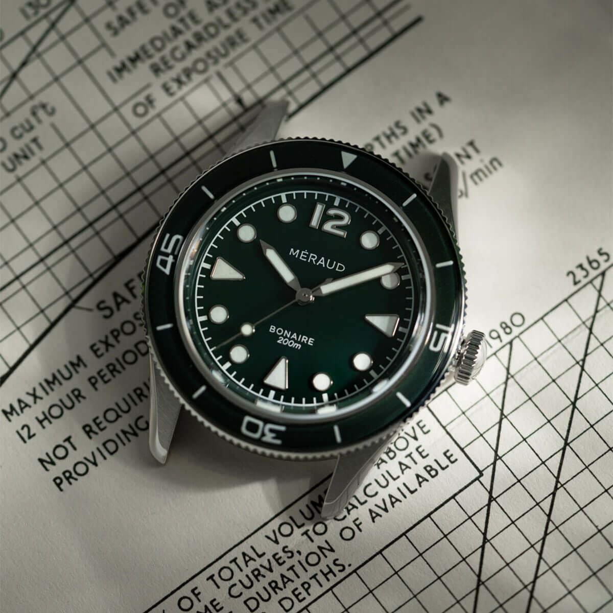 Meraud Watch / メローウォッチ ボネール モスグリーン スチール