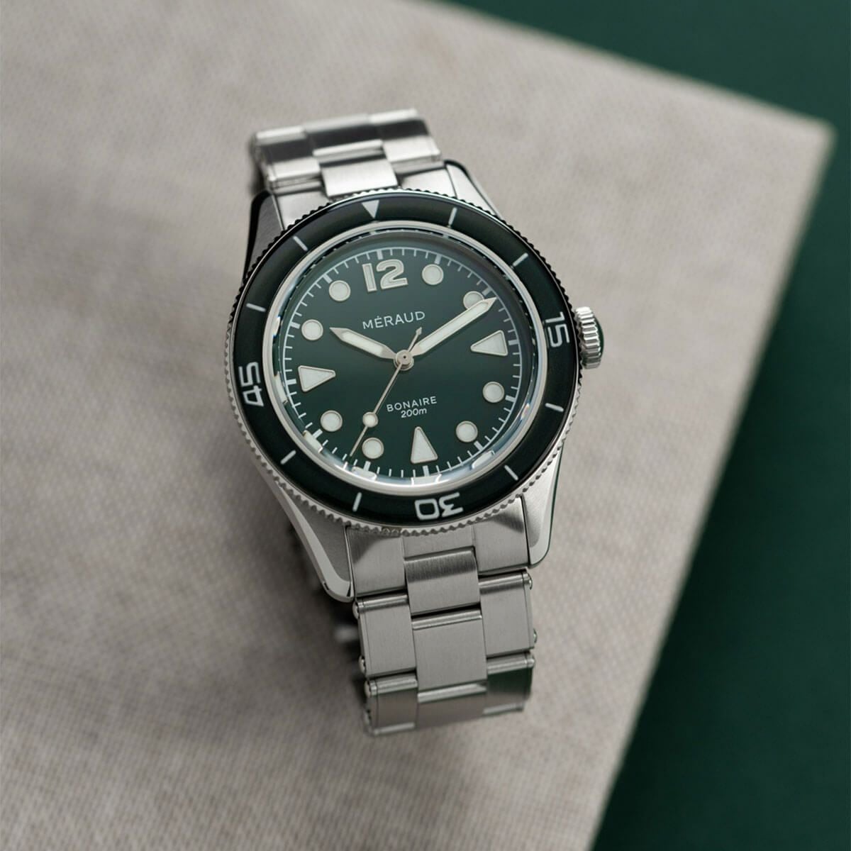 Meraud Watch / メローウォッチ ボネール モスグリーン スチール