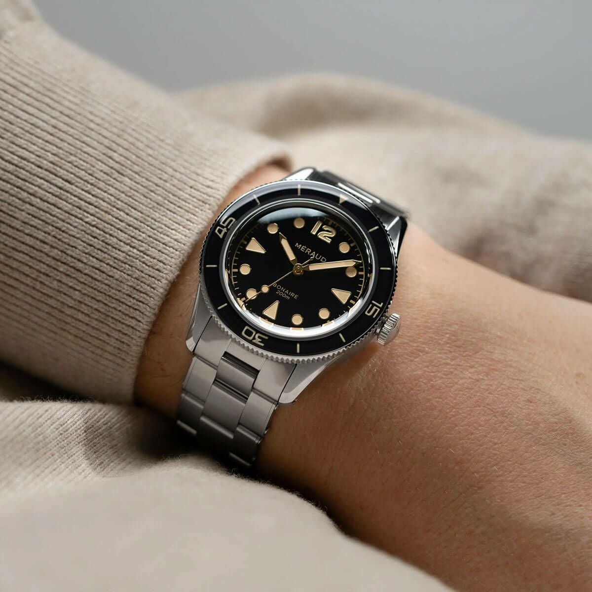 Meraud Watch / メローウォッチ ボネール オニキスブラック スチール