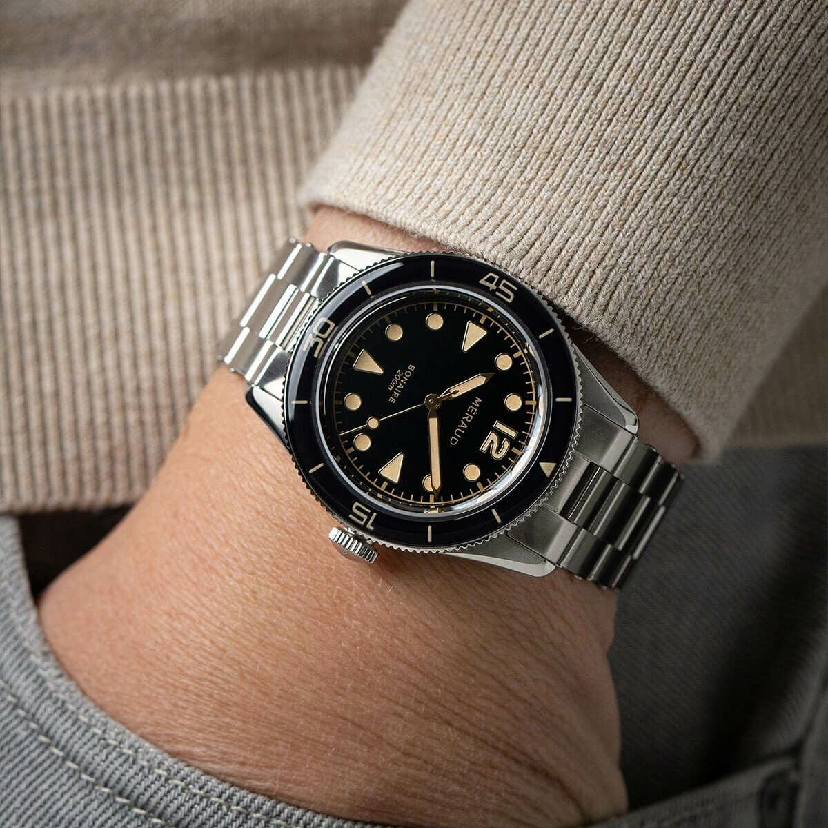 Meraud Watch / メローウォッチ ボネール オニキスブラック スチール