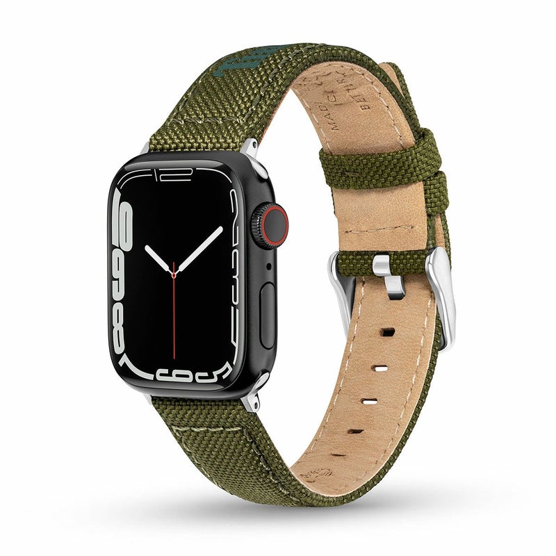 Timberland / ティンバーランド アップルウォッチ ストラップ - サポ S グリーン ファブリック 38mm、40mm、41mm、42mmケース用の公式ECサイト掲載画像