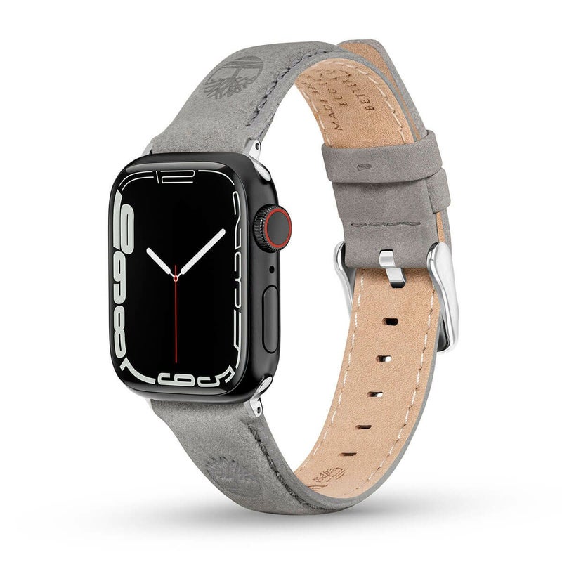 Timberland / ティンバーランド アップルウォッチ ストラップ - ラカンドン L グレー レザー 44mm、45mm、46mm、49mmケース、Ultra 用の公式ECサイト掲載画像