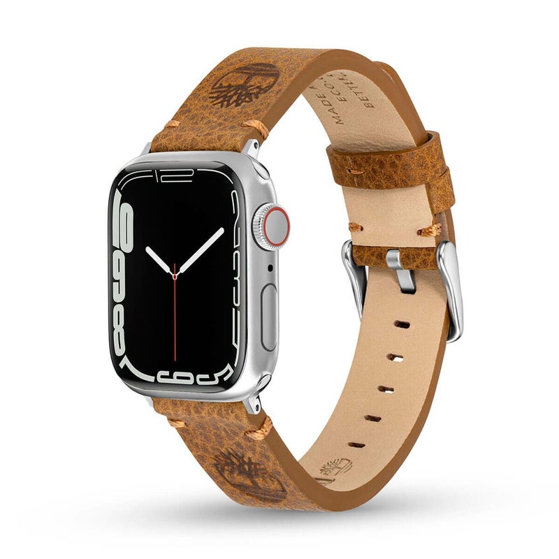 Timberland / ティンバーランド アップルウォッチ ストラップ - アシュビー S ダークブラウン レザー 38mm、40mm、41mm、42mmケース用の公式ECサイト掲載画像