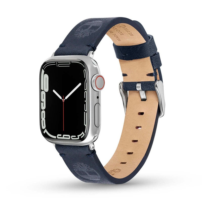 Timberland / ティンバーランド アップルウォッチ ストラップ - アシュビーL ブルーレザー 44mm、45mm、46mm、49mmケース、Ultra 用の公式ECサイト掲載画像