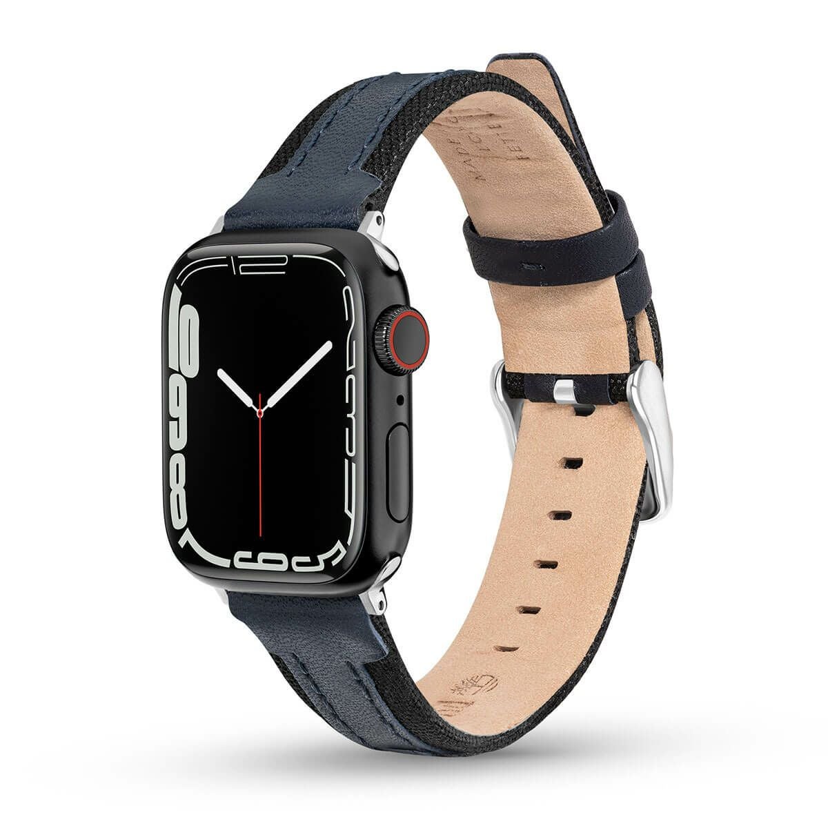 Timberland / ティンバーランド アップルウォッチ ストラップ - ベインブリッジ S ブルーレザー 38mm、40mm、41mm、42mmケース用の公式ECサイト掲載画像