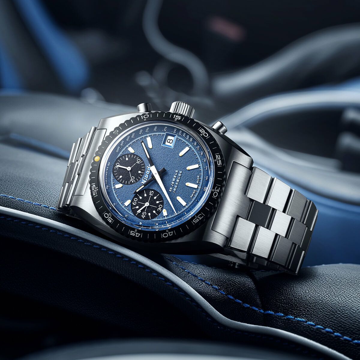 世界100本限定］Nivada Grenchen / ニバダ グレンヒェン クロノ