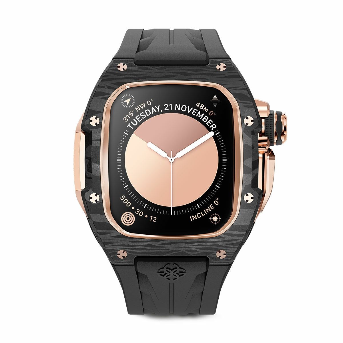 GOLDEN CONCEPT / ゴールデンコンセプト Apple Watch 10 46MM用 Case RSCIII46 Rose Gold Carbonの公式ECサイト掲載画像