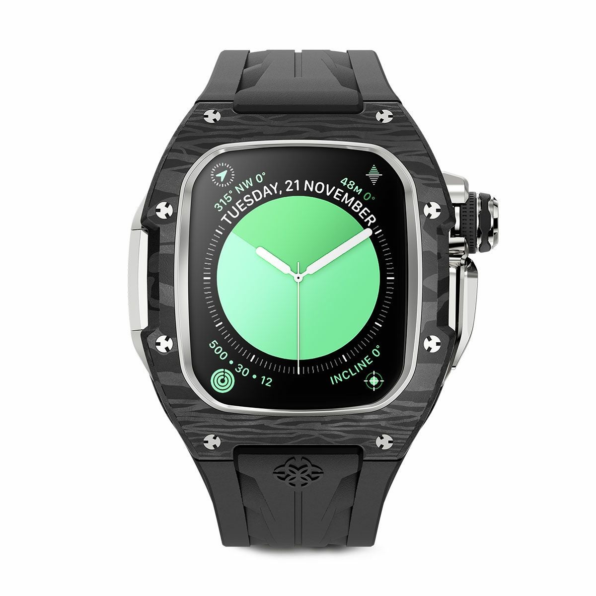 GOLDEN CONCEPT / ゴールデンコンセプト Apple Watch 10 46MM用 Case RSCIII46 Silver Carbonの公式ECサイト掲載画像