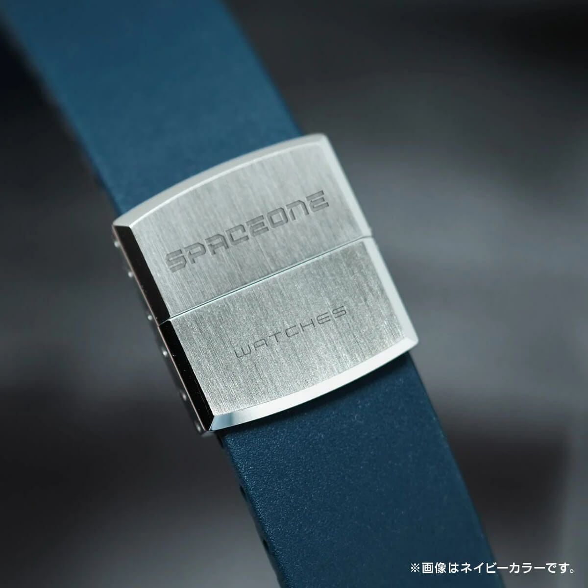 SPACEONE / スペースワン ラバー ストラップ ブラック デラグス 腕時計