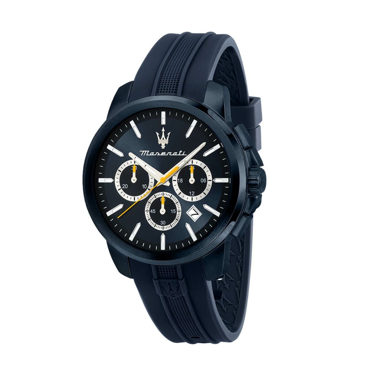 Maserati / マセラティ スクセッソ 42MM クロノグラフ ブルー ダイヤル ブルー ラバーストラップの公式ECサイト掲載画像