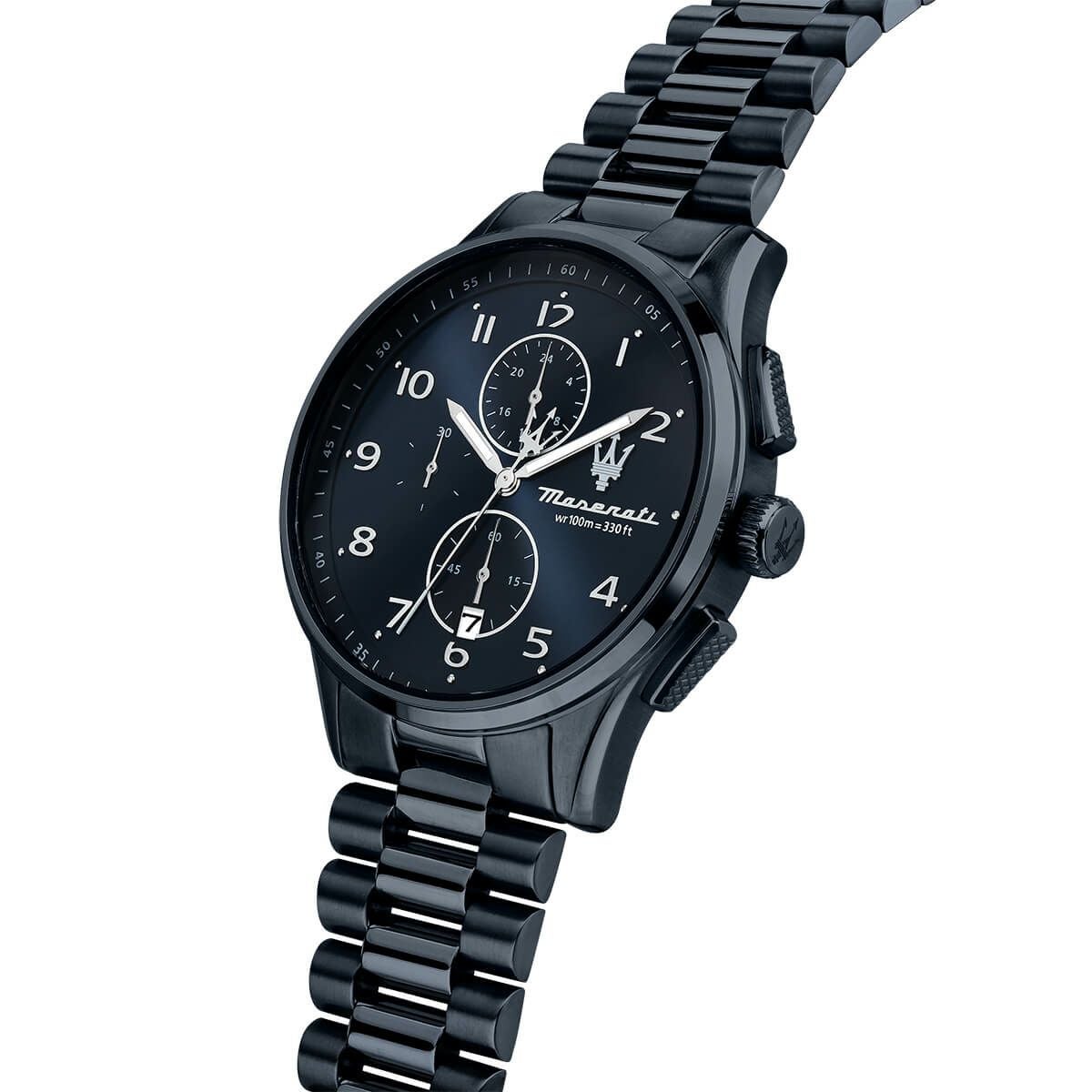 マレリーメンズ腕時計 Maserati / マセラティ ソルパッソ 42MM クロノグラフ ブルー ダイヤル