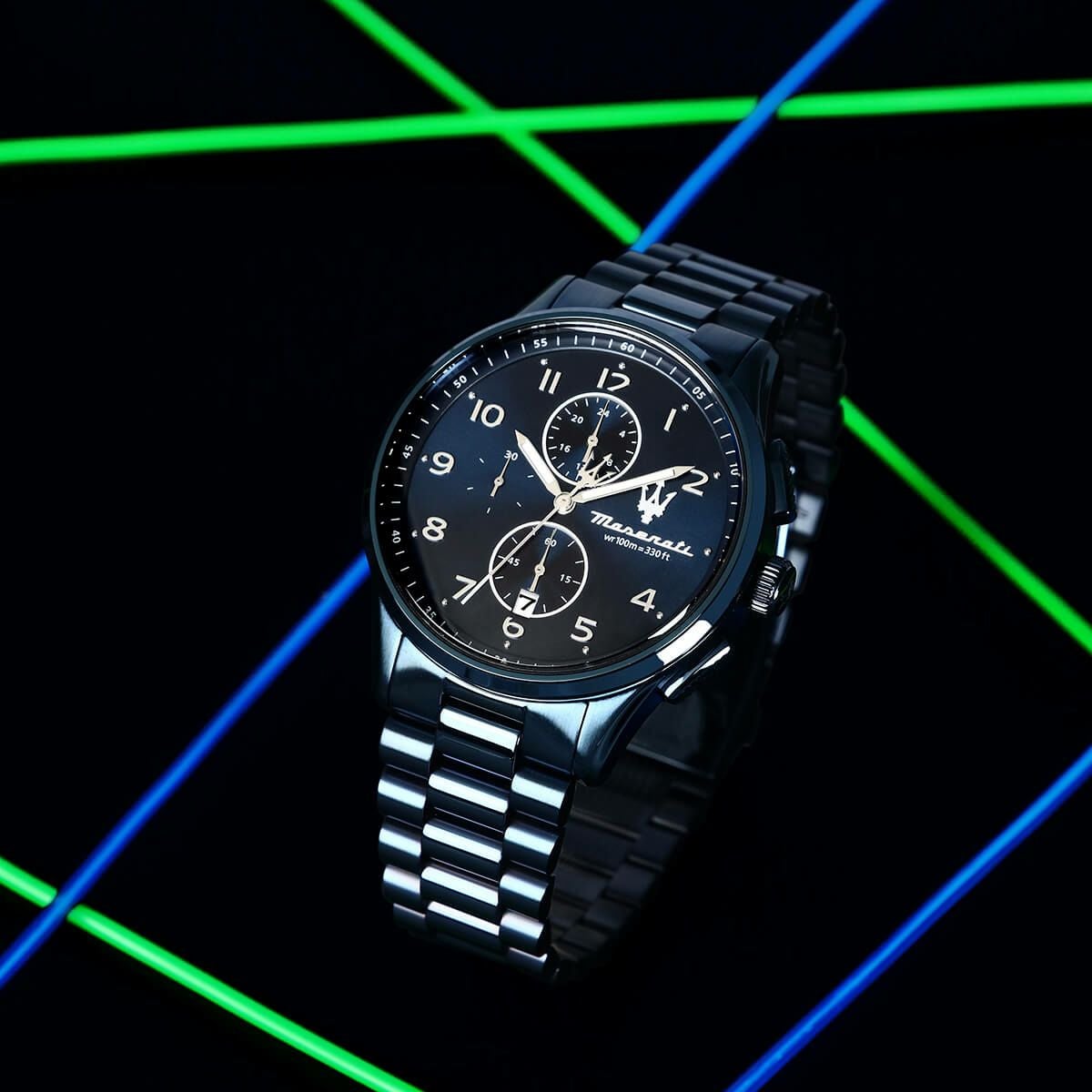 Maserati / マセラティ ソルパッソ 42MM クロノグラフ ブルー ダイヤル