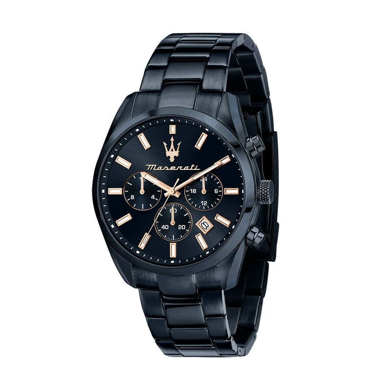 Maserati / マセラティ アトラツィオーネ 43MM マルチファンクション ブルー ダイヤル ブルー ブレスレットの公式ECサイト掲載画像