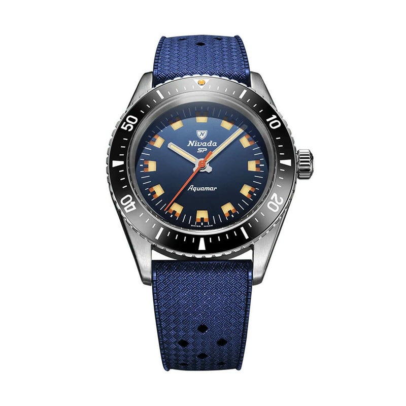 Nivada Grenchen / ニバダ グレンヒェン アンタークティック アクアマール ブルー トロピックラバーストラップの公式ECサイト掲載画像