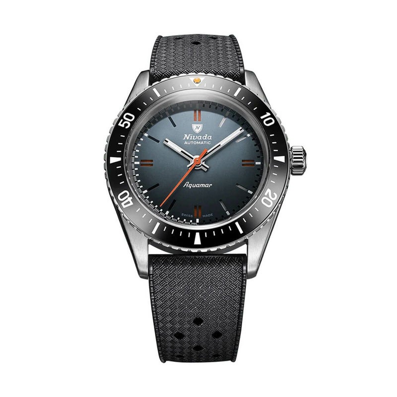 Nivada Grenchen / ニバダ グレンヒェン アンタークティック アクアマール グレー トロピックラバーストラップの公式ECサイト掲載画像