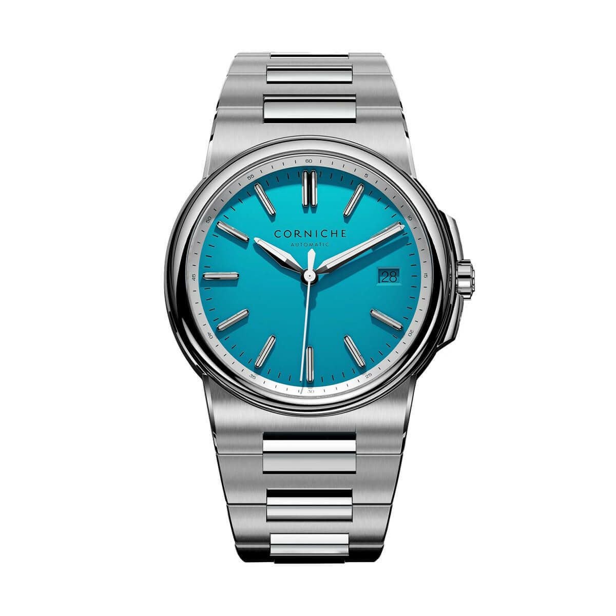 Corniche Watches / コーニッシュ ラ グランデ コーニッシュ ステンレススチール ブルーアズール ダイヤル スーパールミノバの公式ECサイト掲載画像