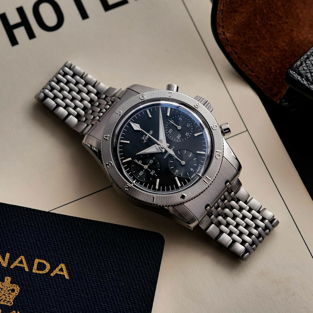 Lorca Watches / ロルカ ウォッチ モデル No.2 クロノグラフ ブラック