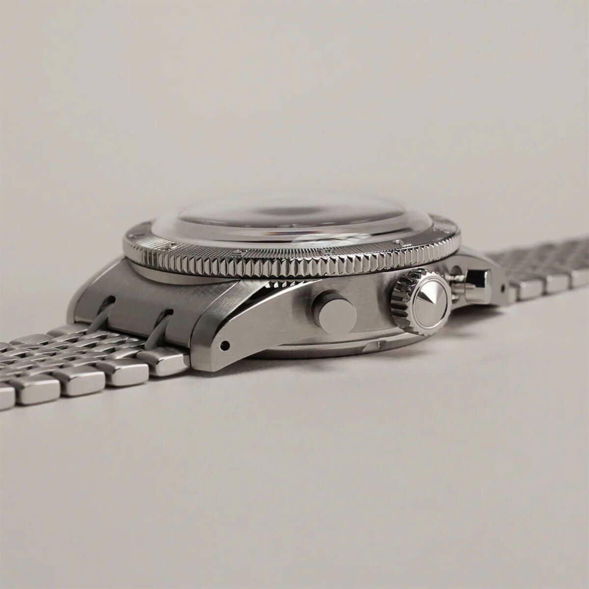 Lorca Watches / ロルカ ウォッチ モデル No.2 クロノグラフ シルバー
