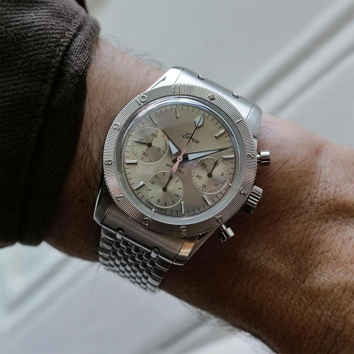 Dali / 『ロルカ』『25:55(2022) & スロウメロウ(2022)』 Lorca Watches / ロルカ ウォッチ モデル No.2 クロノグラフ シルバー