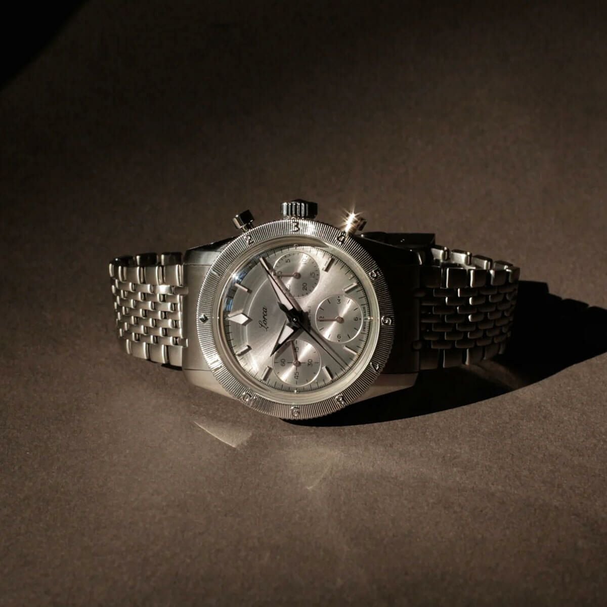 Lorca Watches / ロルカ ウォッチ モデル No.2 クロノグラフ シルバー