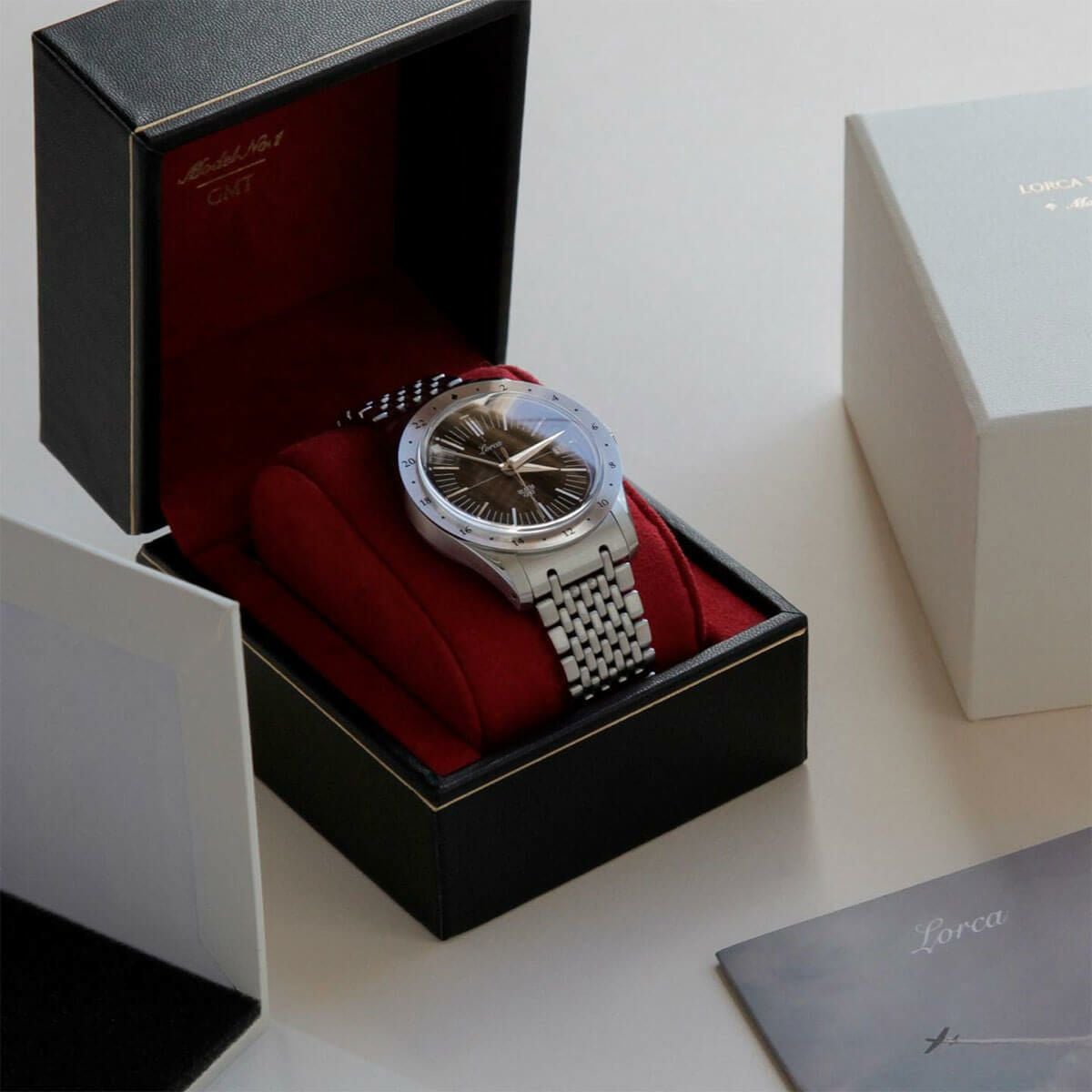 Lorca Watches / ロルカ ウォッチ モデル No.2 クロノグラフ シルバー