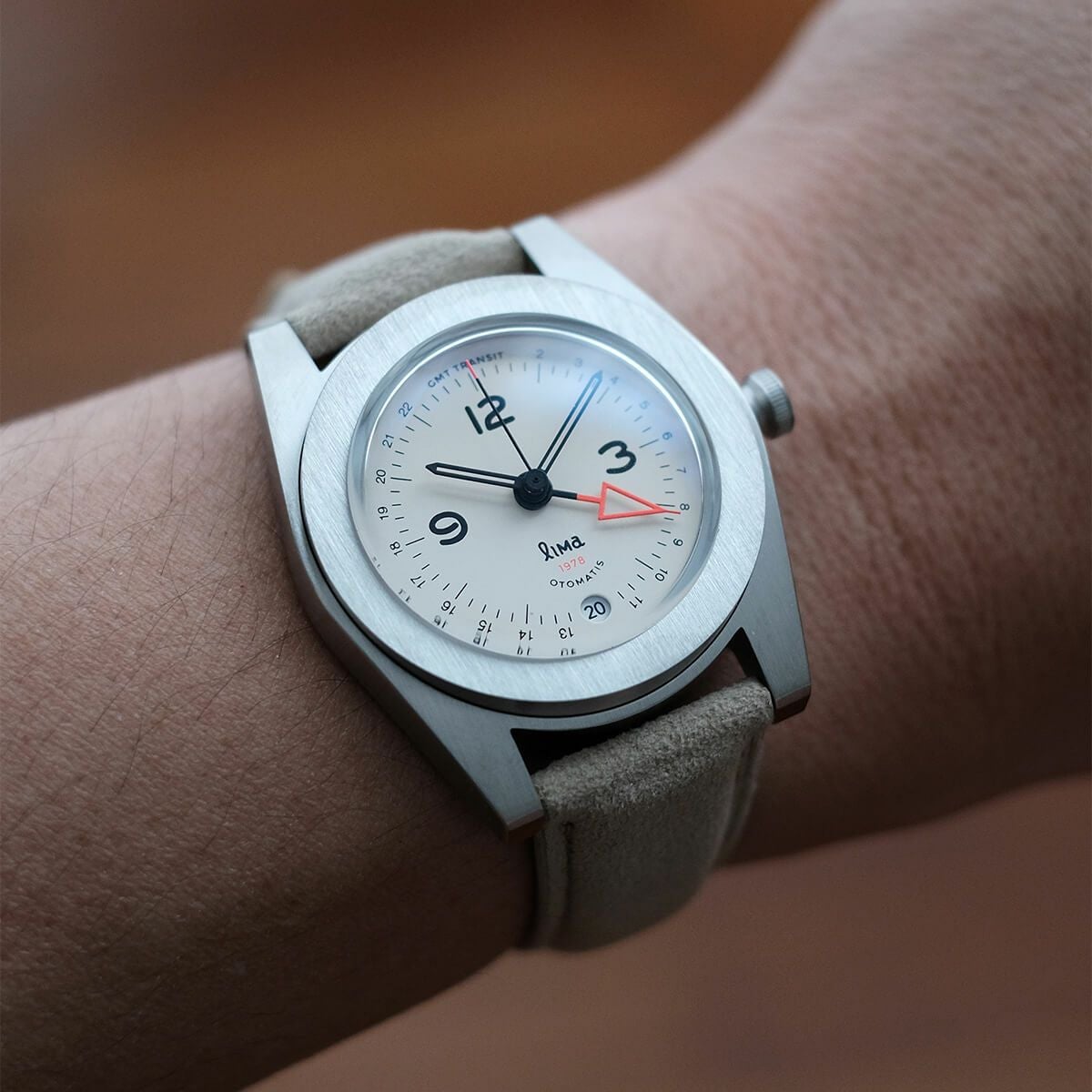 Lima Watch / リマウォッチ GMT TRANSIT WHITE メンズ腕時計 | H°M'S