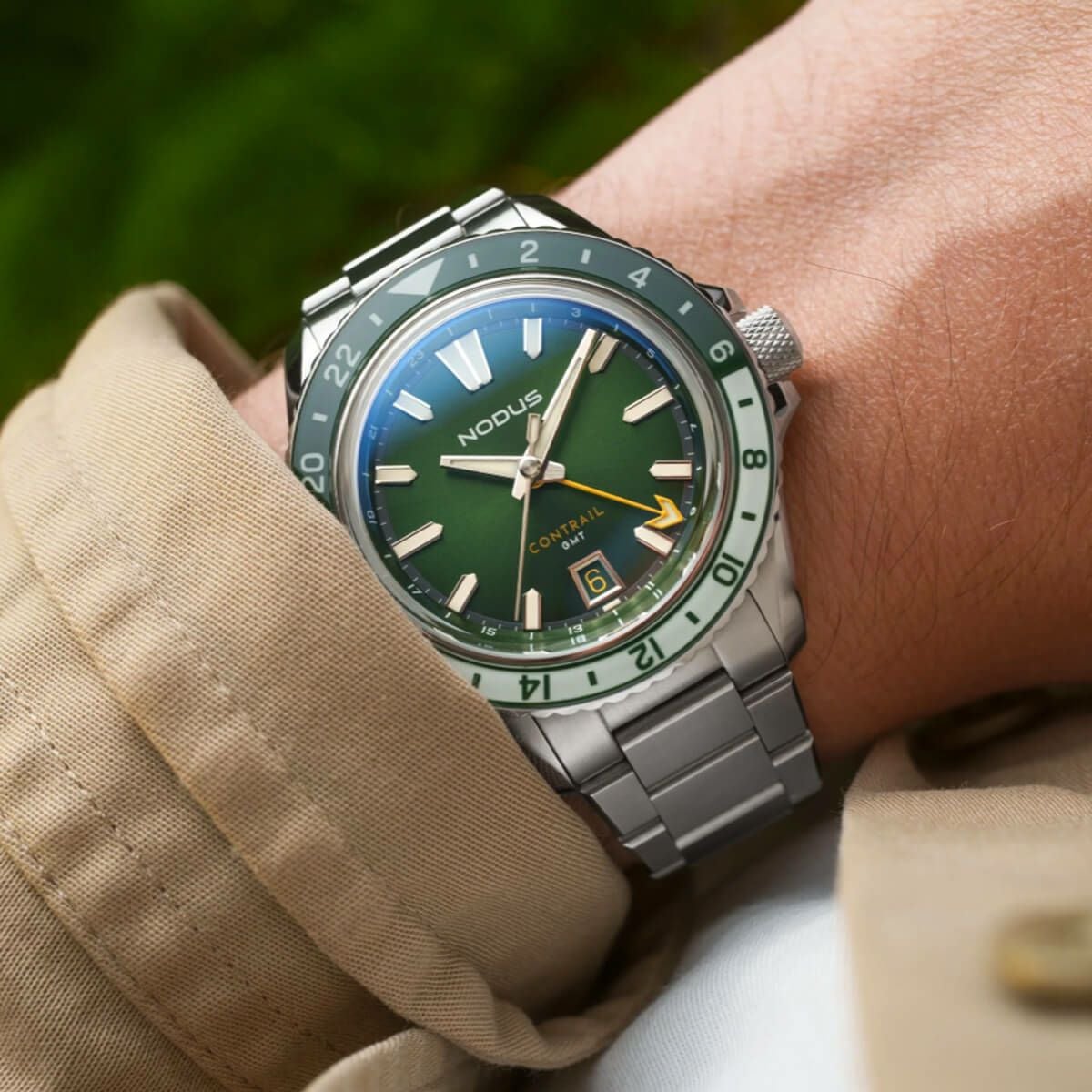 NODUS Watches / ノダスウォッチ CONTRAIL GMT EVERGREEN メンズ腕時計