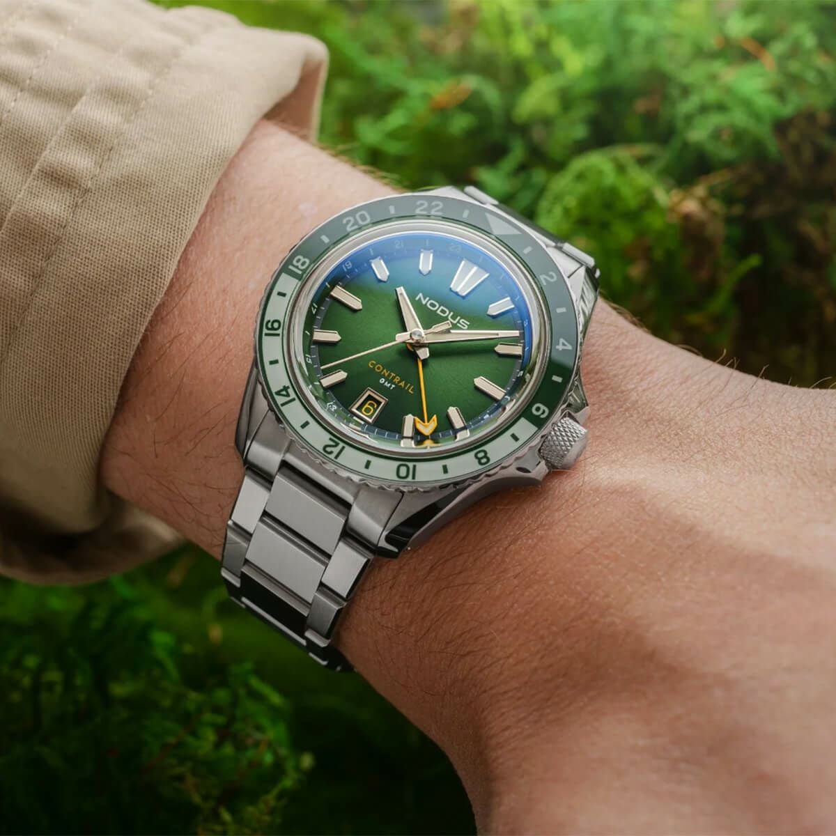 NODUS Watches / ノダス Contrail GMT エバーグリーン メンズ腕時計
