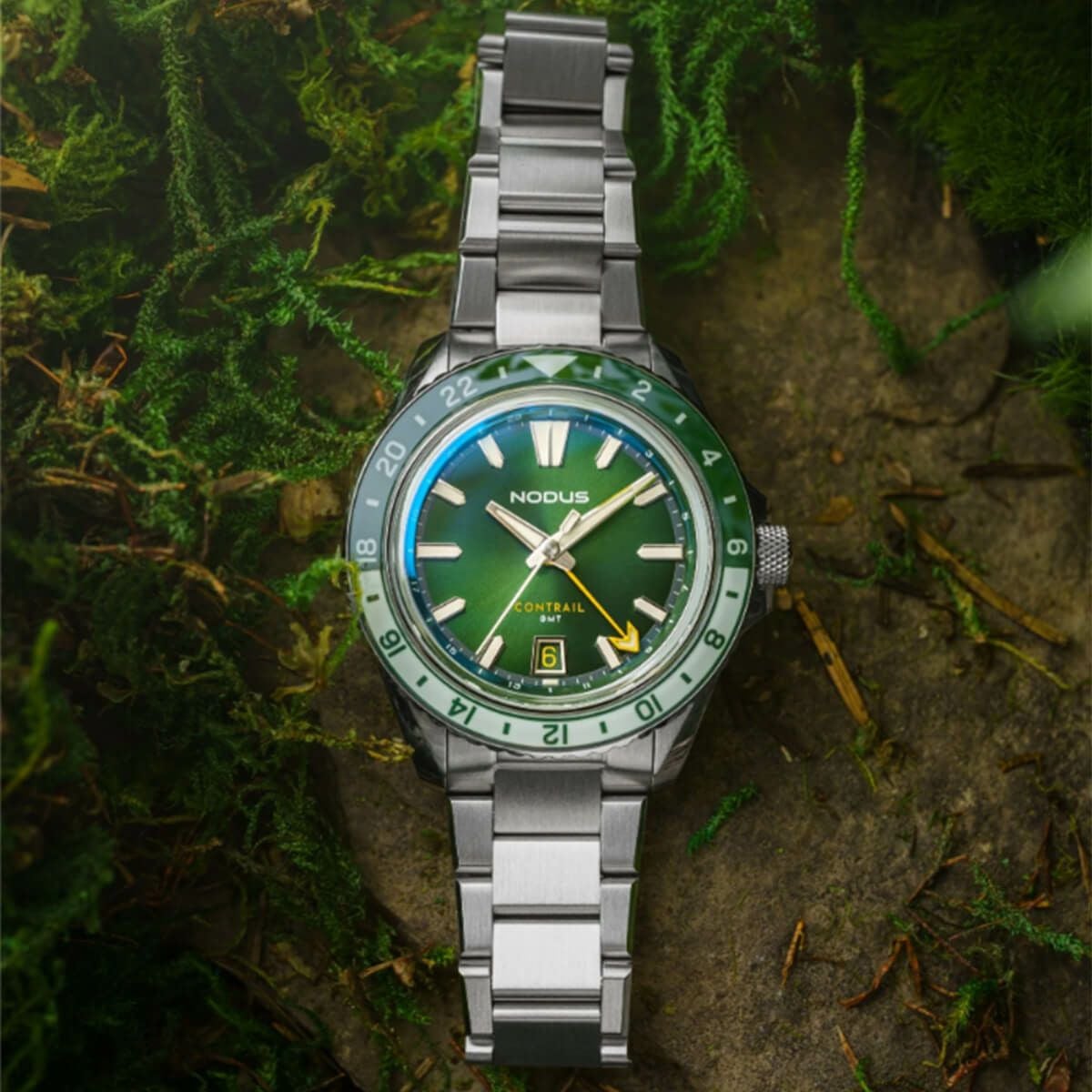 NODUS Watches / ノダスウォッチ CONTRAIL GMT EVERGREEN メンズ腕時計