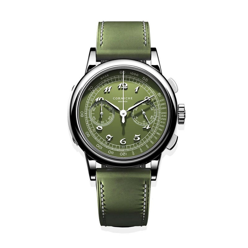 Corniche Watches / コーニッシュ ［世界249本限定］ Conifere II / コニエール2 ヘリテージ Heritage クロノグラフの公式ECサイト掲載画像