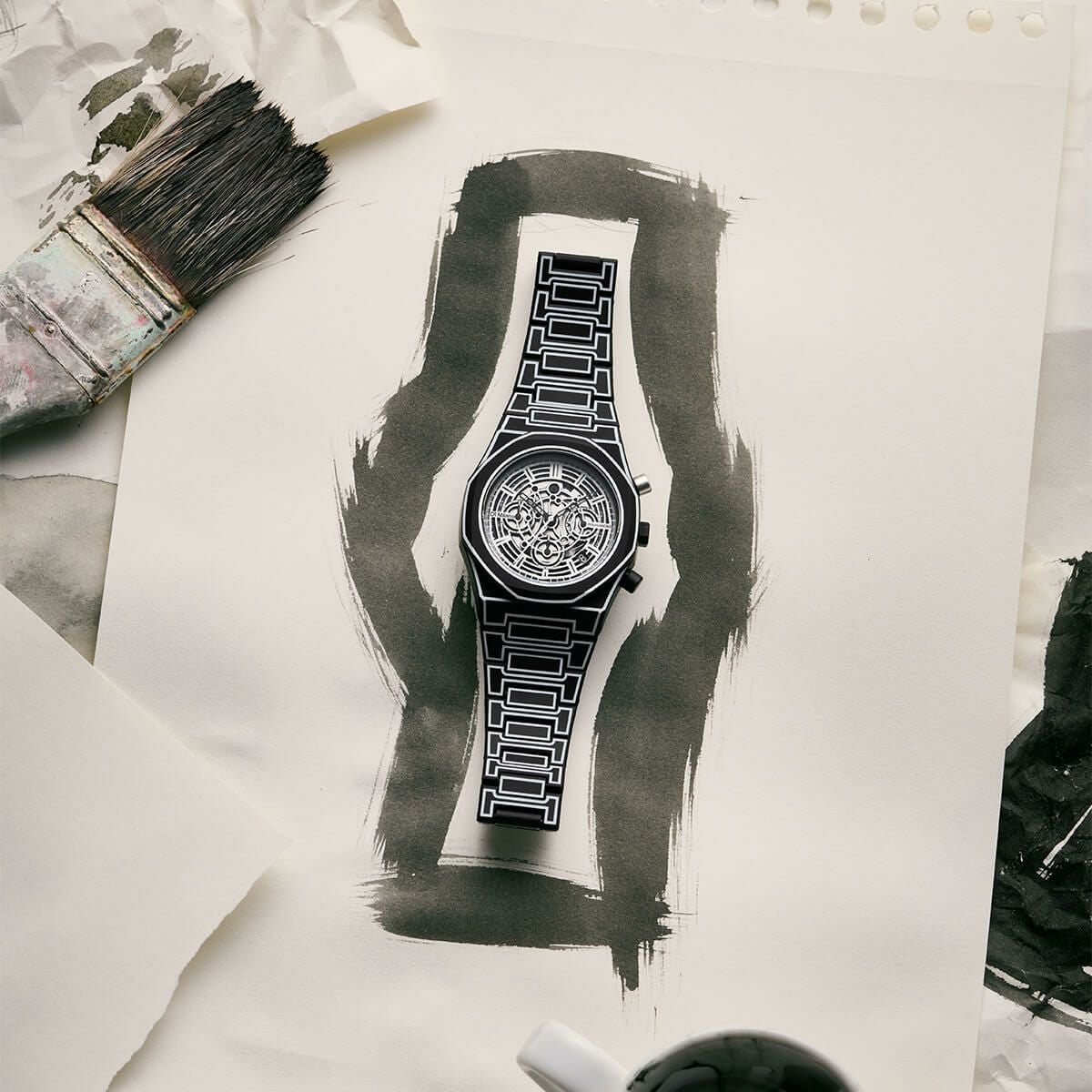 D1 MILANO / ディーワンミラノ ポリクロノ ブラックスケッチ メンズ