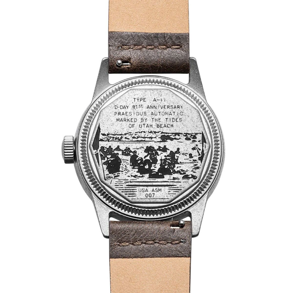 Praesidus / プレジダス Neptune 44 Black 38mm Leather メンズ腕時計