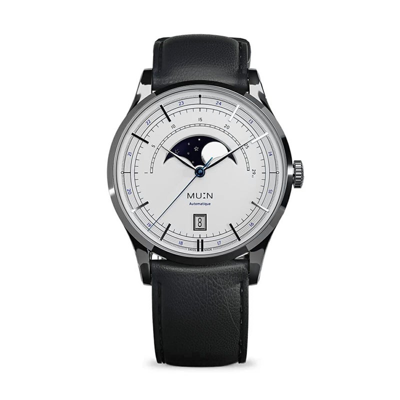 MU:N Watches / ムンウォッチ ORIGIN オリジン ブルー / ブラック レザーストラップの公式ECサイト掲載画像