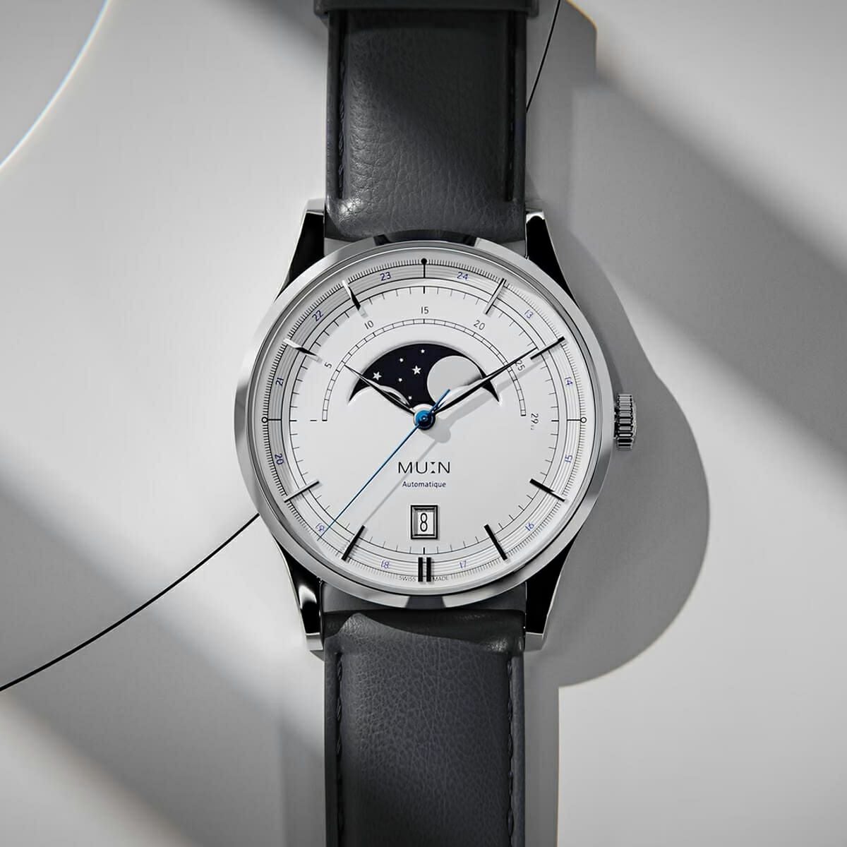 MU:N Watches / ムンウォッチ ORIGIN オリジン ブルー ブラック レザー