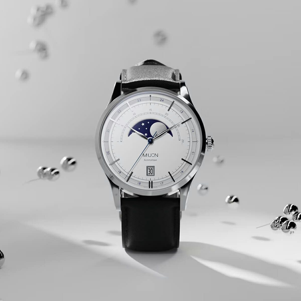 MU:N Watches / ムンウォッチ ORIGIN オリジン ブルー ブラック レザー