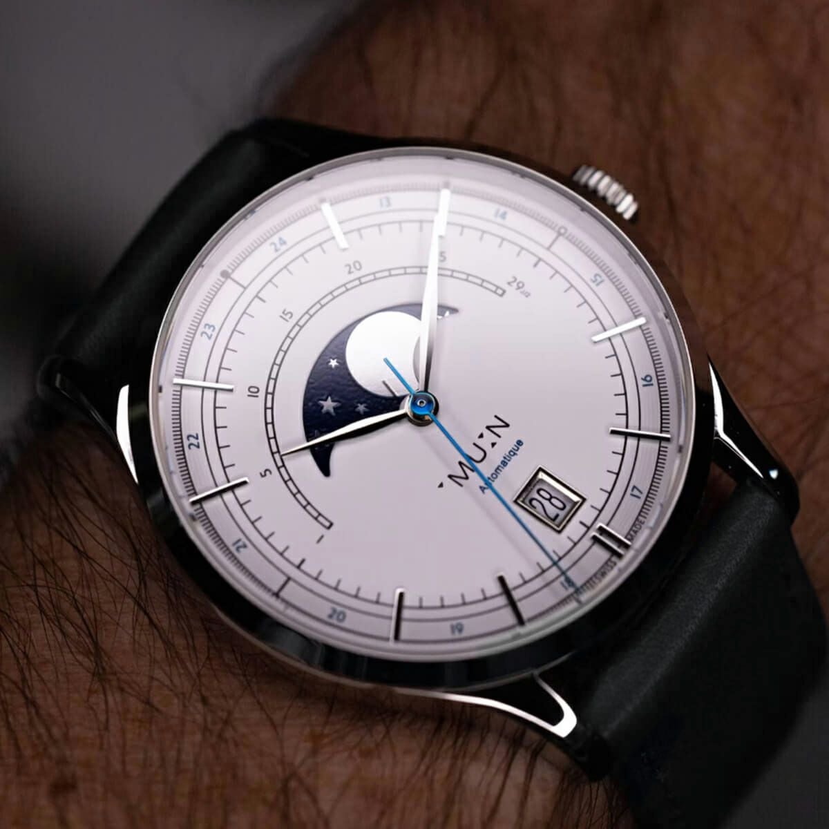 MU:N Watches / ムンウォッチ ORIGIN オリジン ブルー ブラック レザー